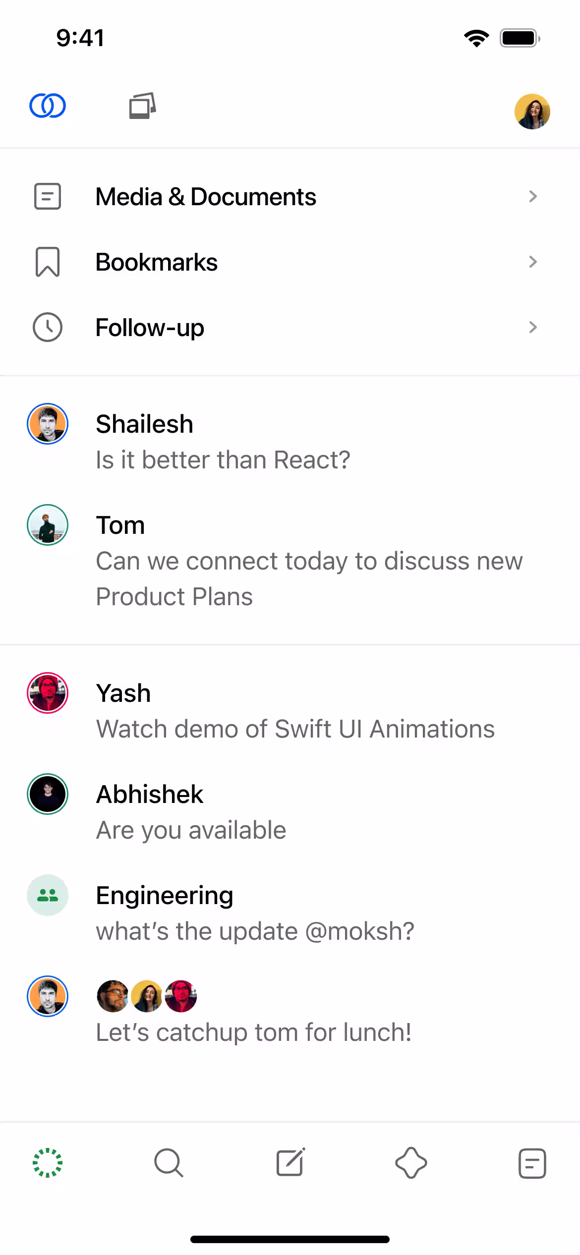 Conversations List